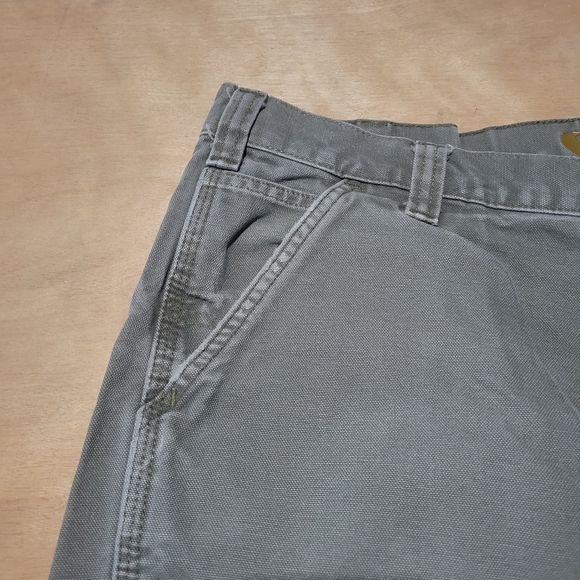 Carhartt Carpenter Pants Men's 40x30 Green Distressed - Picture 7 of 9